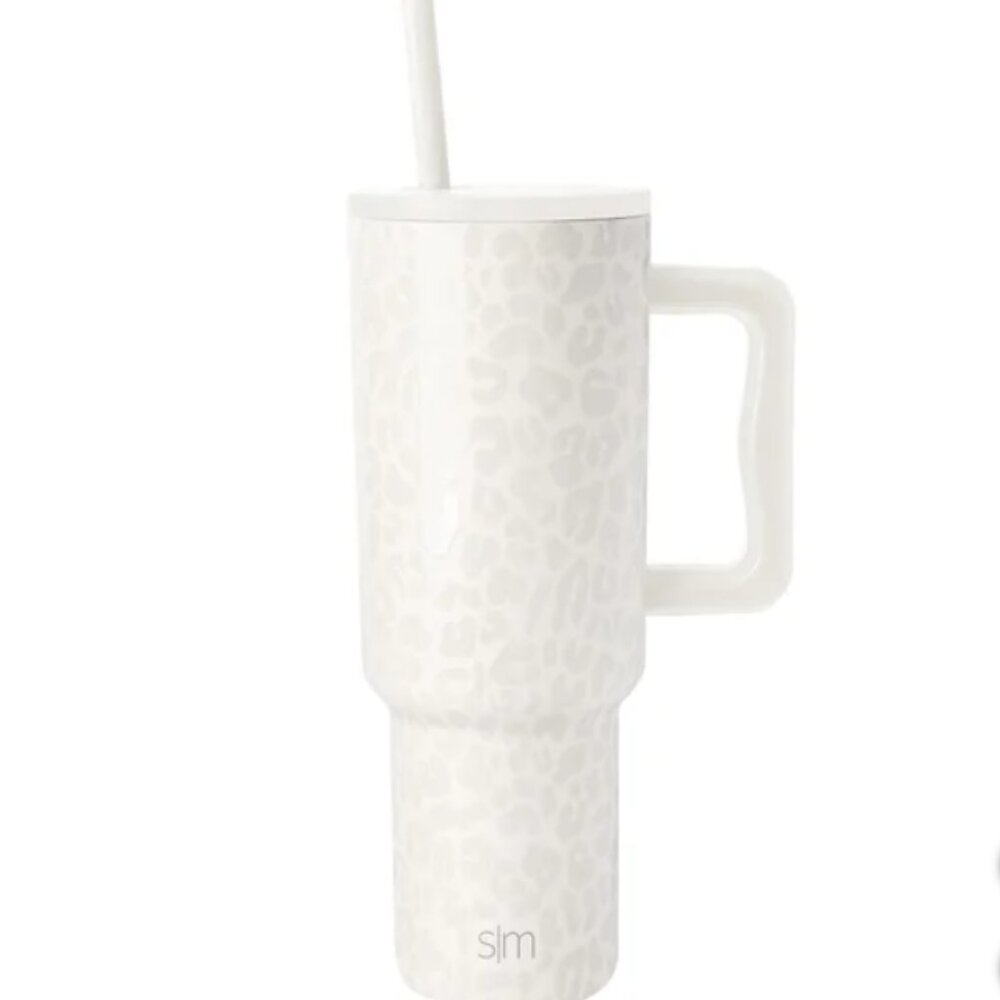 Simple Modern Trek Tumbler - Cream Leopard